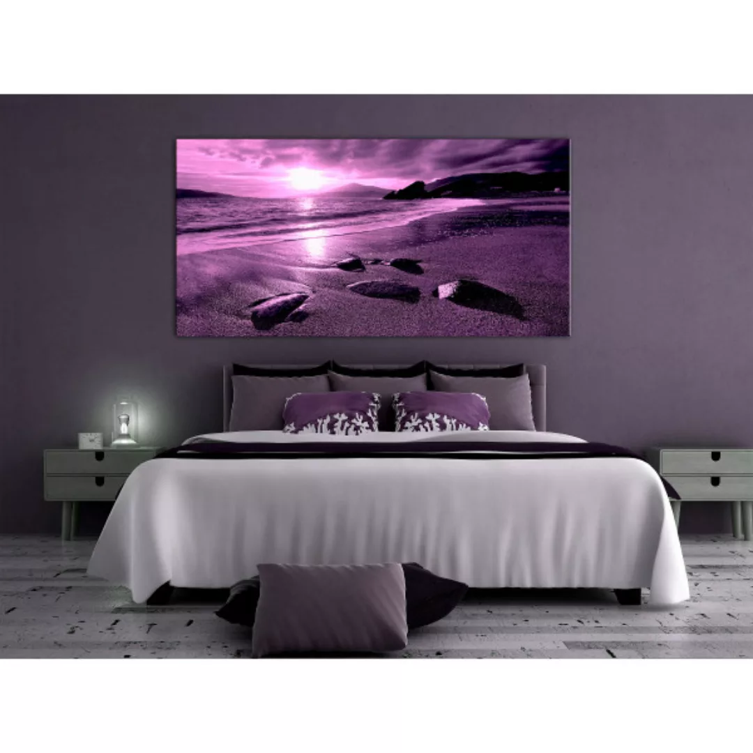 Bild auf Leinwand Enchanted Ocean (1 Part) Narrow Violet XXL günstig online kaufen