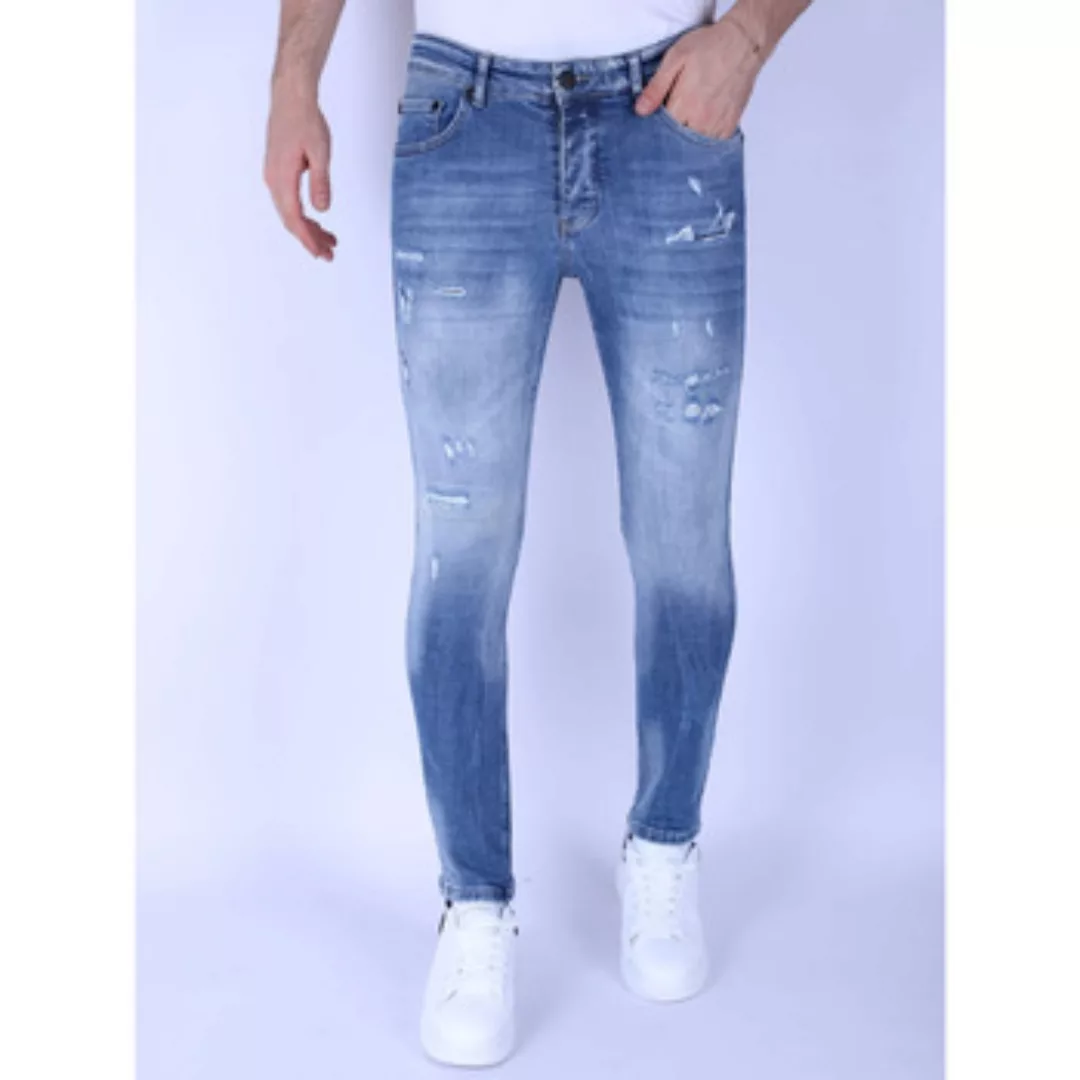 Local Fanatic  Slim Fit Jeans Stonewashed Slim Jeans Mit Stretch günstig online kaufen