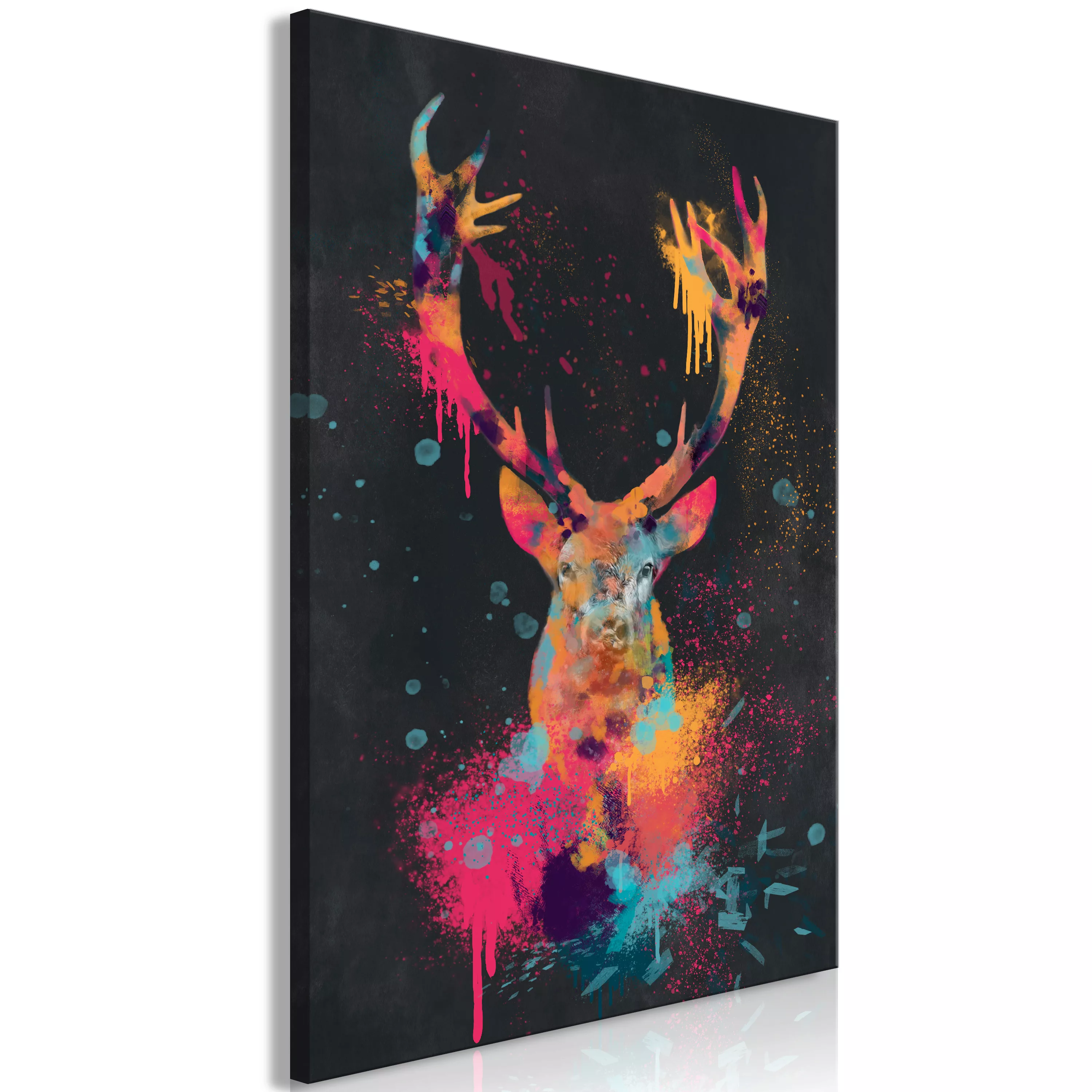 artgeist Wandbild Spectacular Deer (1 Part) Vertical mehrfarbig Gr. 40 x 60 günstig online kaufen