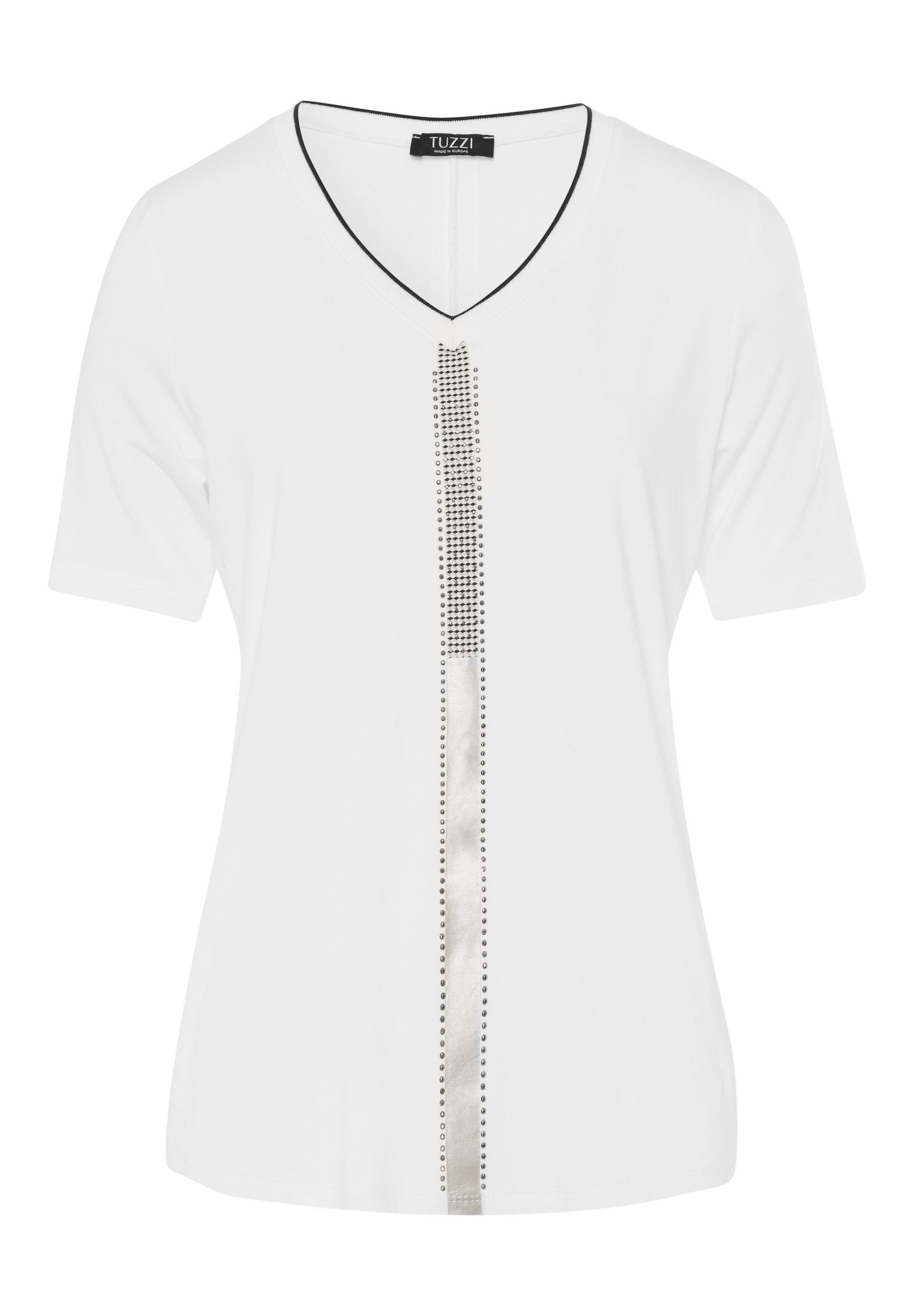 TUZZI Kurzarmshirt mit Zierstreifen günstig online kaufen