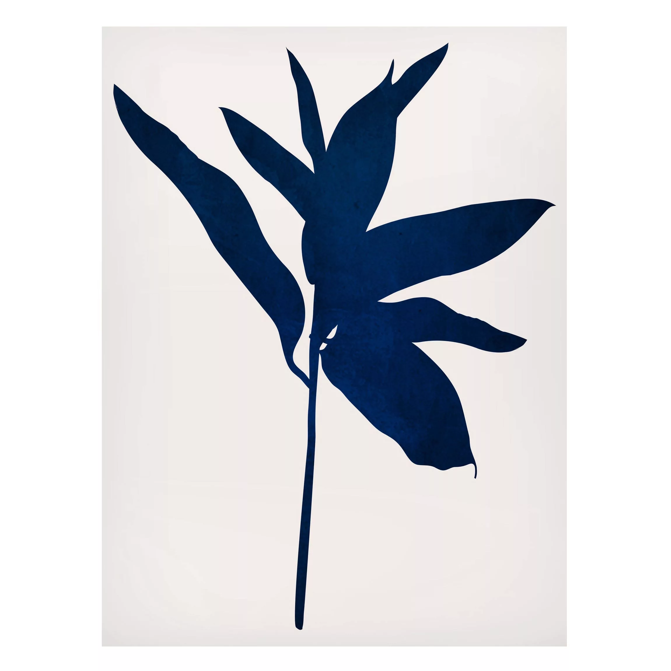 Magnettafel Grafische Pflanzenwelt - Blau günstig online kaufen