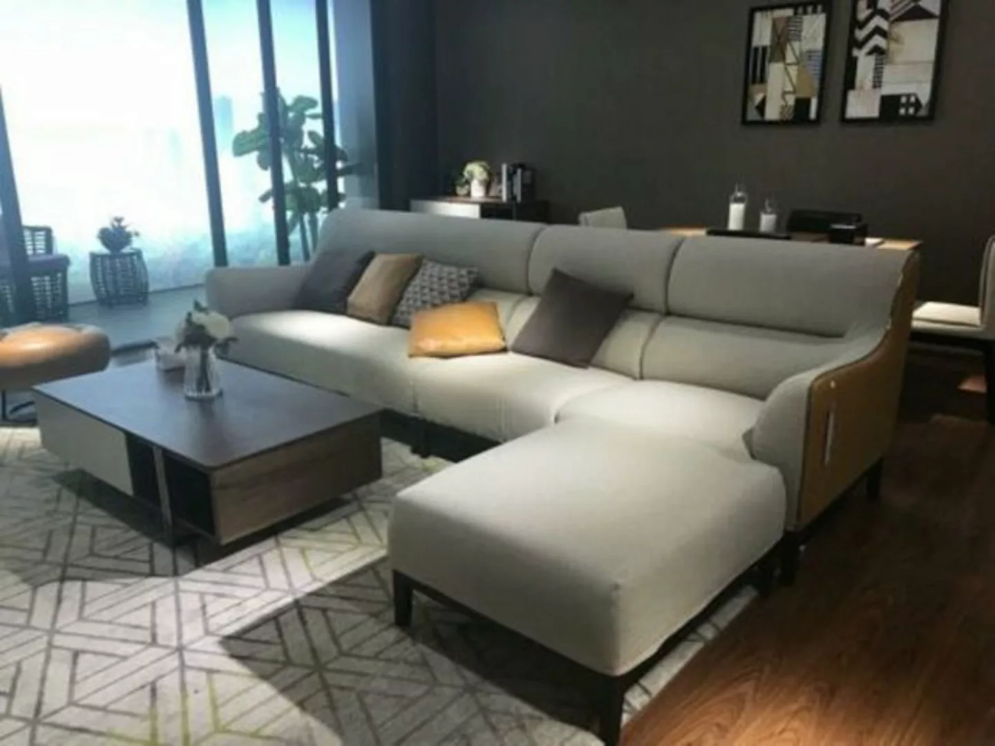 JVmoebel Ecksofa Textil Sofa Couch Polster Sitz Garnitur Wohn Landschaft So günstig online kaufen