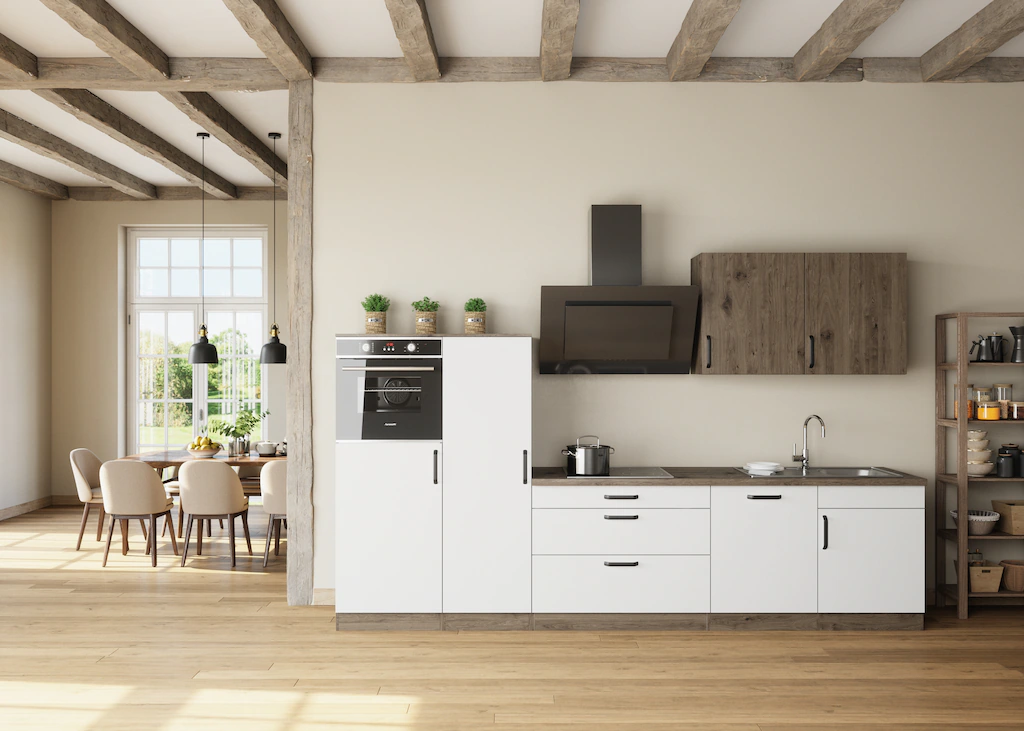 wiho Küchen Küchenzeile "Elba", wahlweise mit Hanseatic E-Geräten, Breite 3 günstig online kaufen