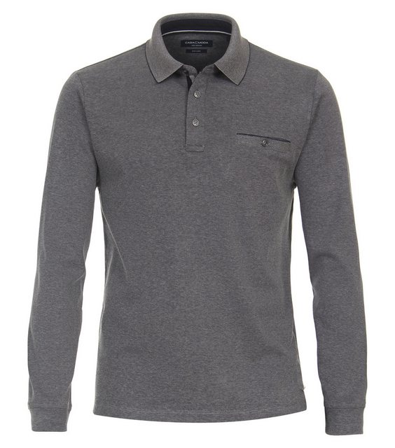 CASAMODA Langarm-Poloshirt "CASAMODA Polo-Shirt Langarm gestreift" günstig online kaufen