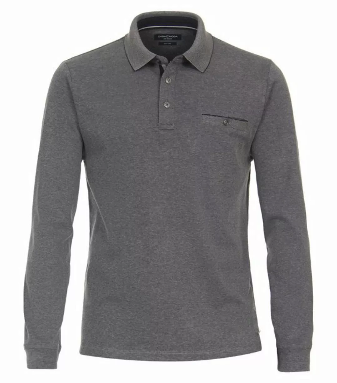 CASAMODA T-Shirt Polo Langarm SNOS, 105 blau günstig online kaufen