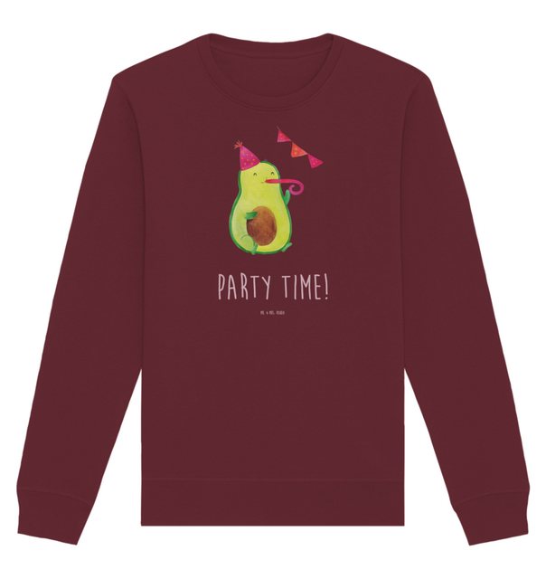 Mr. & Mrs. Panda Longpullover Größe XS Avocado Party Zeit - Burgundy - Gesc günstig online kaufen