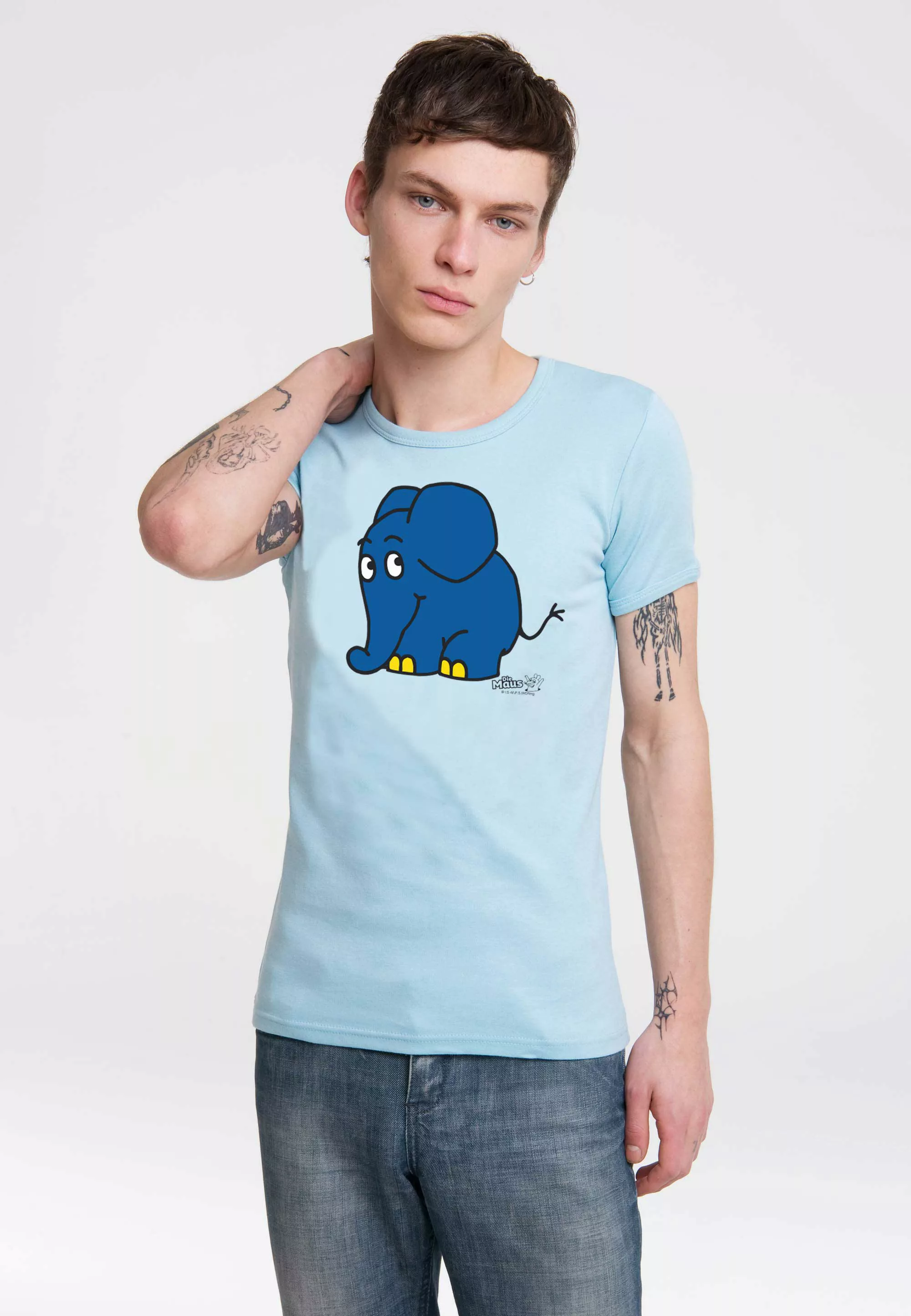 LOGOSHIRT T-Shirt "Sendung mit der Maus - Elefant", mit coolem Print günstig online kaufen