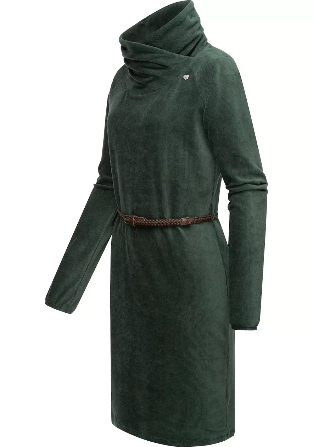 Ragwear Sweatkleid "Belita", warmes Cord-Kleid mit breitem Schlauchkragen günstig online kaufen