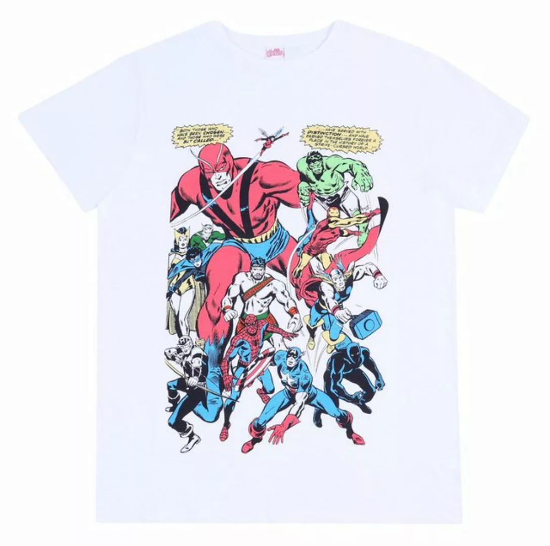 Sarcia.eu Kurzarmbluse Weißes, kurzärmeliges Herren-T-Shirt Avengers L günstig online kaufen