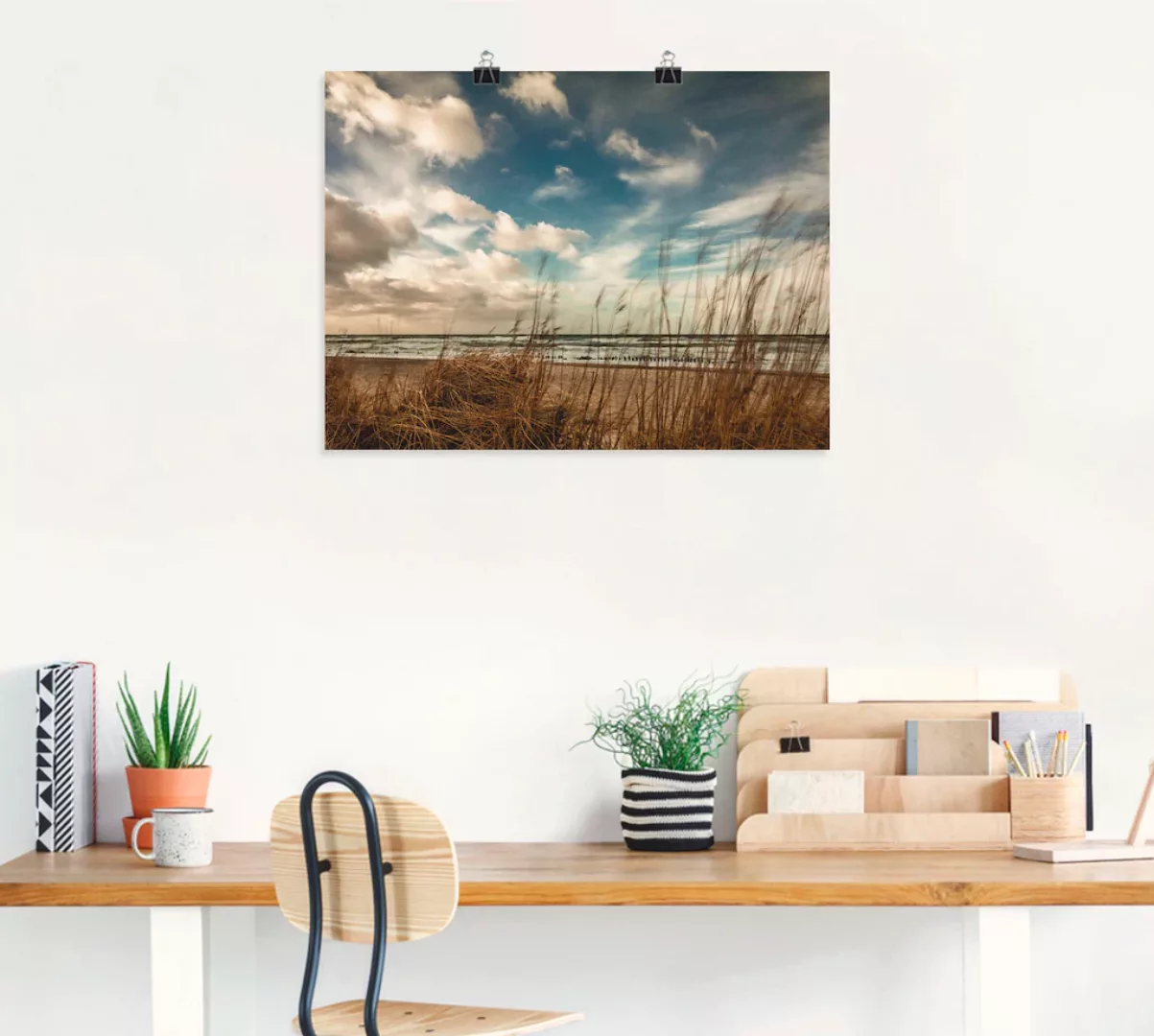 Artland Wandbild "An der Küste der Ostsee", Gewässer, (1 St.), als Leinwand günstig online kaufen
