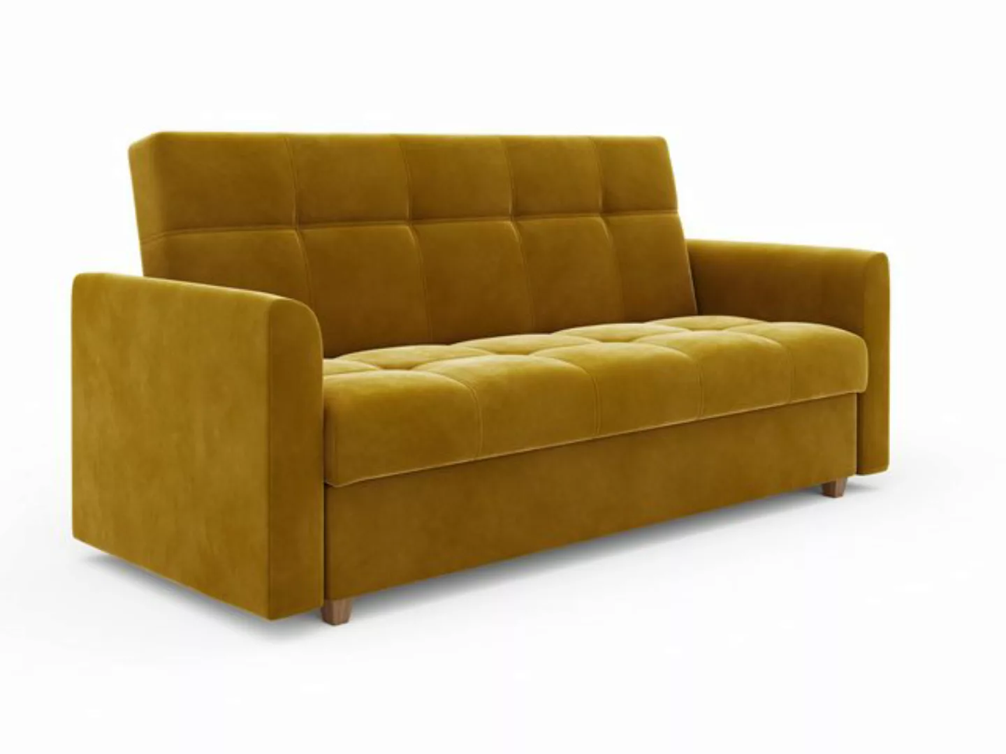 PAMIR24 Schlafsofa Sofa mit Schlaffunktion, Bettkasten 215x85cm, Schlafsofa günstig online kaufen