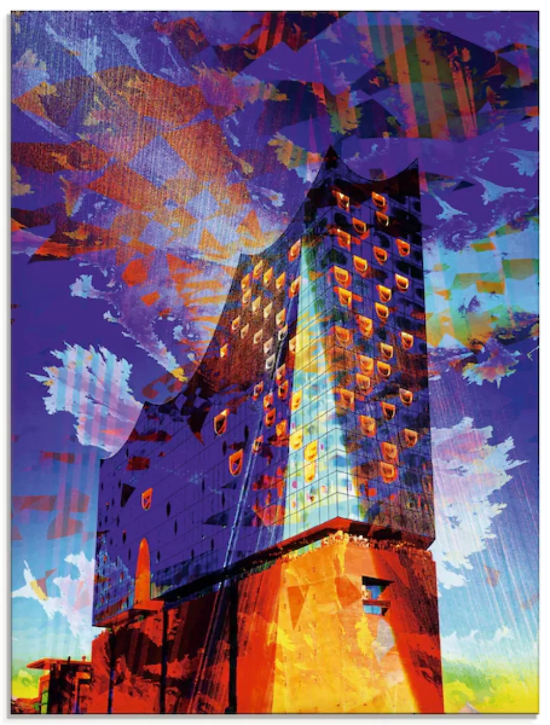 Artland Glasbild "Elbphilharmonie Hamburg IV", Gebäude, (1 St.), in verschi günstig online kaufen