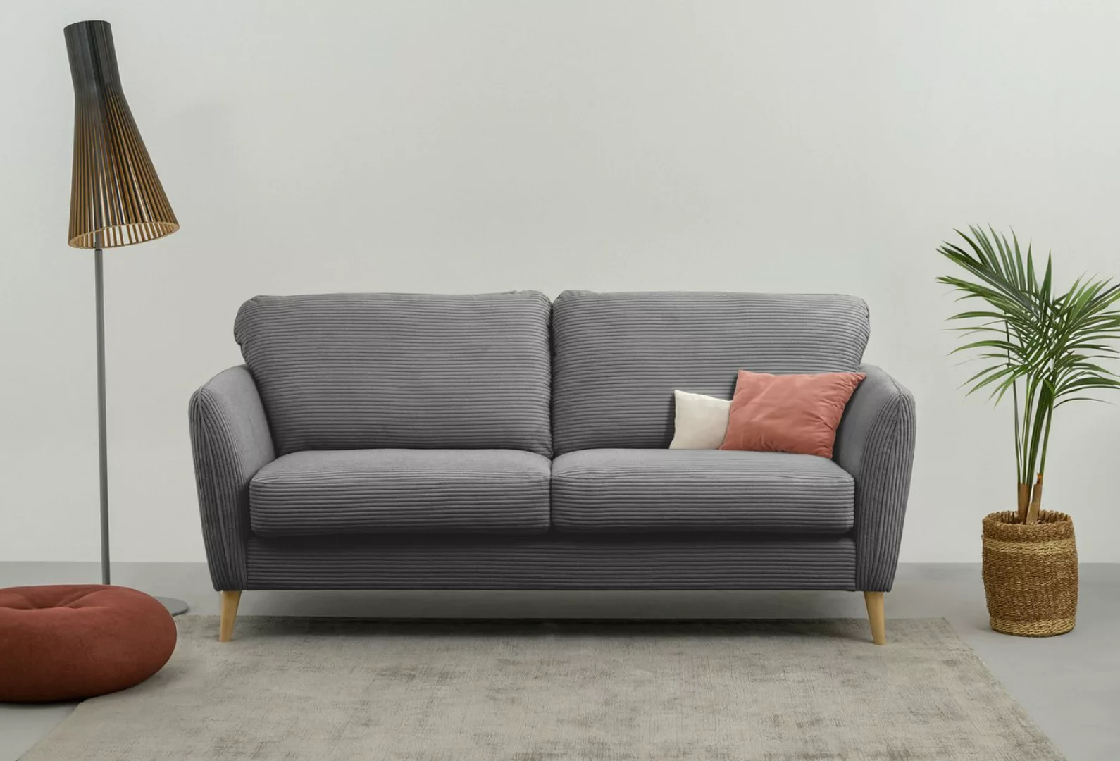 Home affaire 2-Sitzer "MARSEILLE Sofa 170 cm", mit Massivholzbeinen aus Eic günstig online kaufen