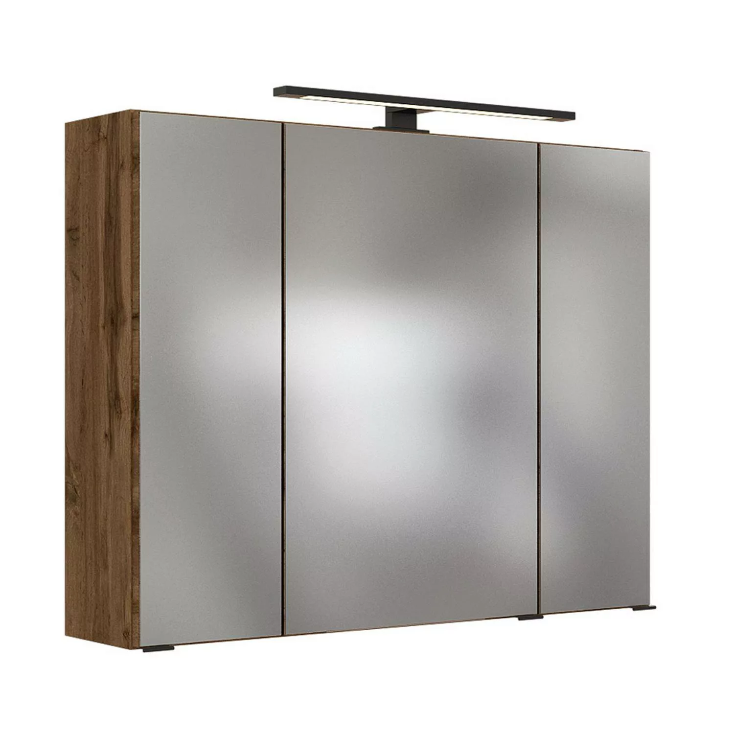 LED- Spiegelschrank 80 cm MANLY-03 Wotaneiche Nb. B/H/T: 80/64/20 cm günstig online kaufen