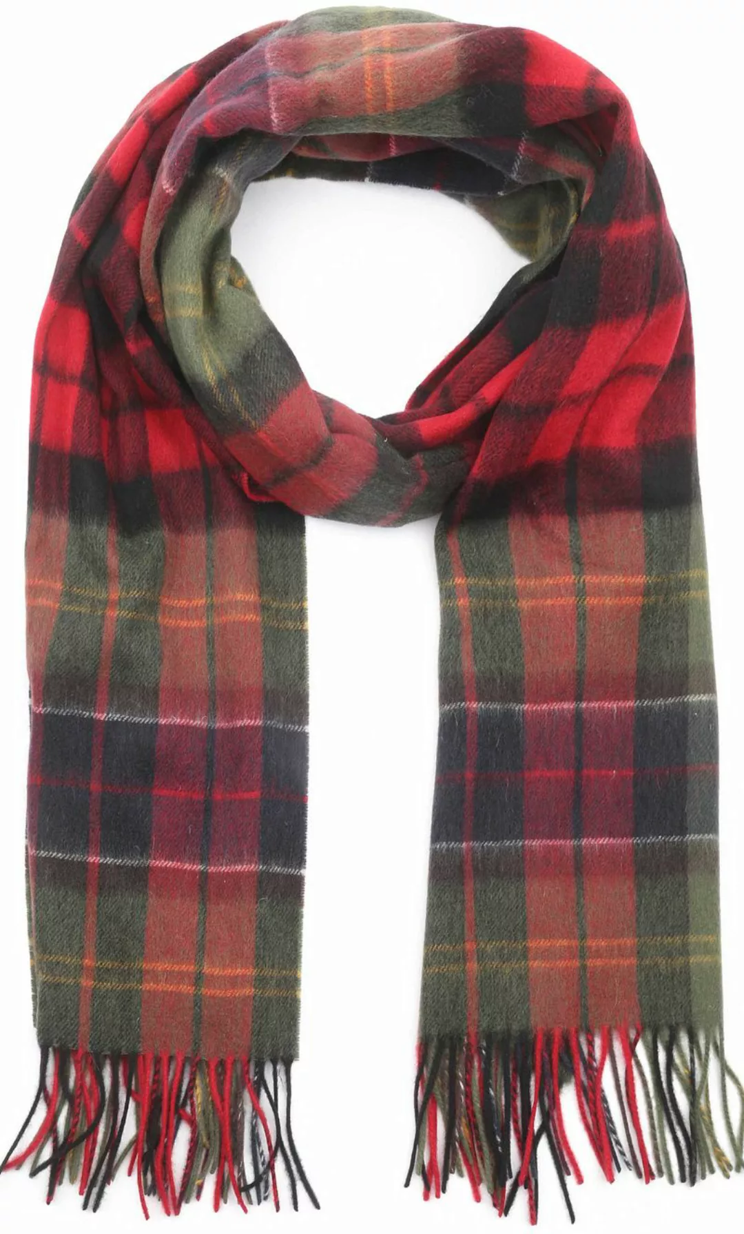 Barbour Schal Patchwork Tartan Rot - günstig online kaufen