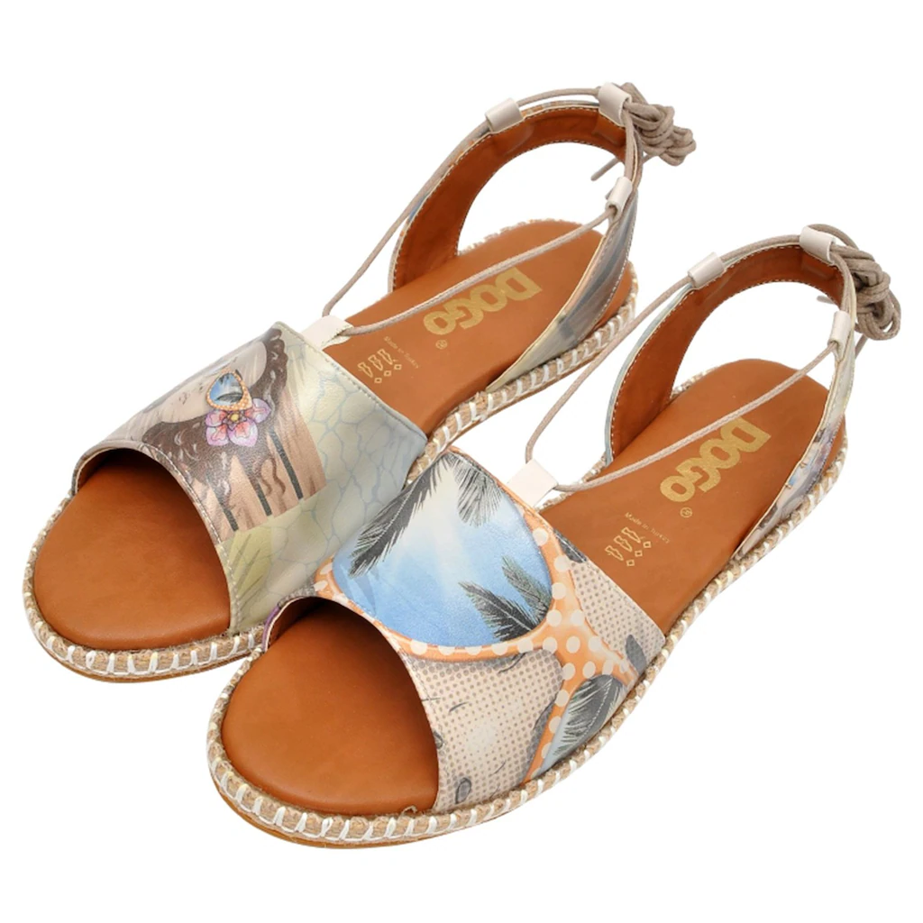 DOGO Sandale "Damen Hazel Palm Dream Vegan Damen Sandalen/ Sandaletten /", günstig online kaufen