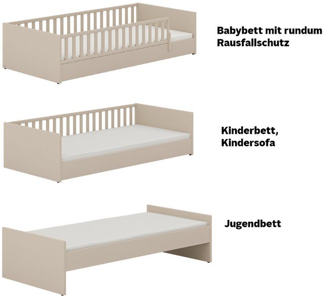 PAIDI Kinderbett Bodenbett, LITTLE FLO, vom Baby bis zum Jugendalter nutzba günstig online kaufen