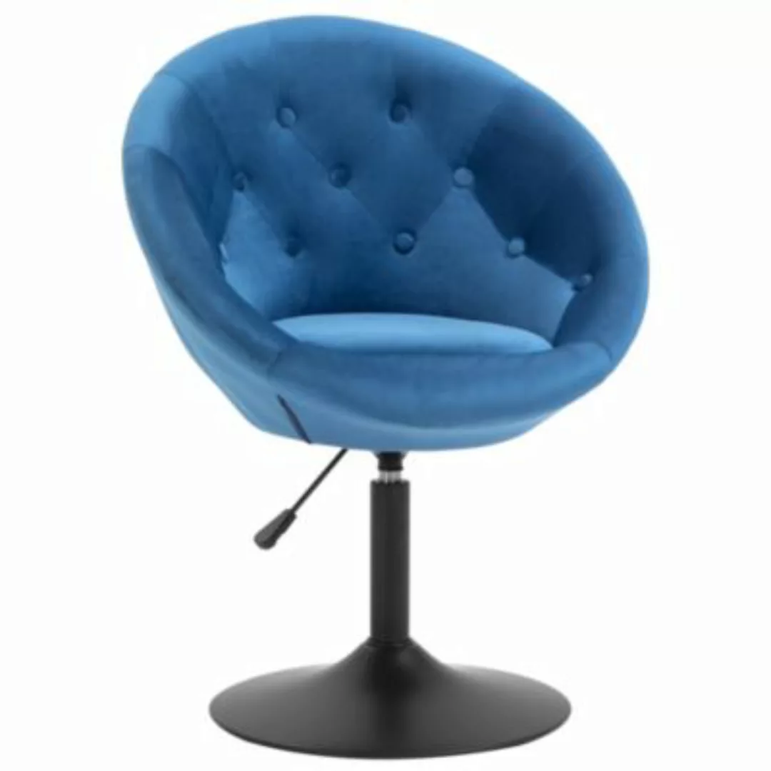 HOMCOM Loungesessel im Velvet Look blau günstig online kaufen