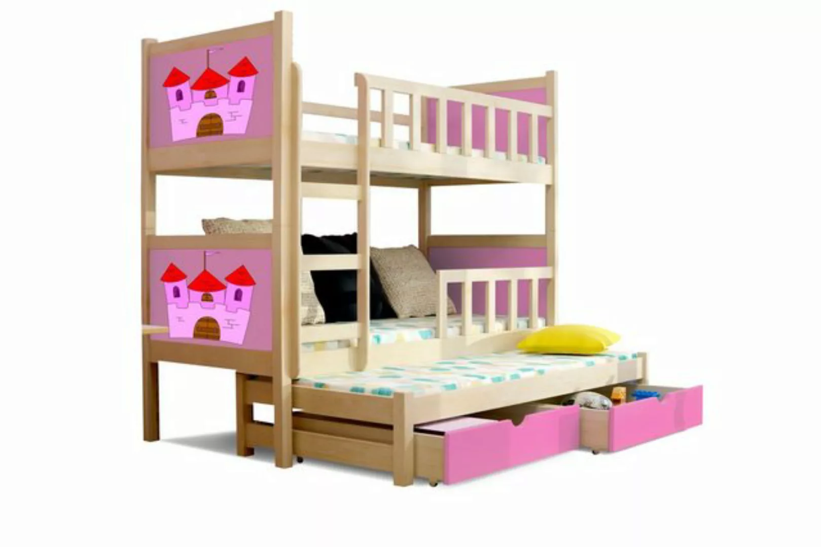 Stylefy Kinderbett Zoo II (Kinderbett, Bett), 190x80 cm, mit Bettkasten, Ki günstig online kaufen