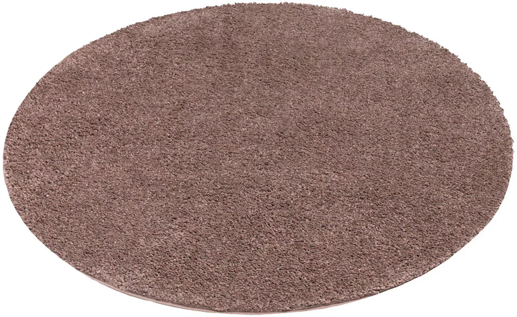 Carpet City Hochflor-Teppich »City Shaggy«, rund, 30 mm Höhe, Teppich Einfa günstig online kaufen