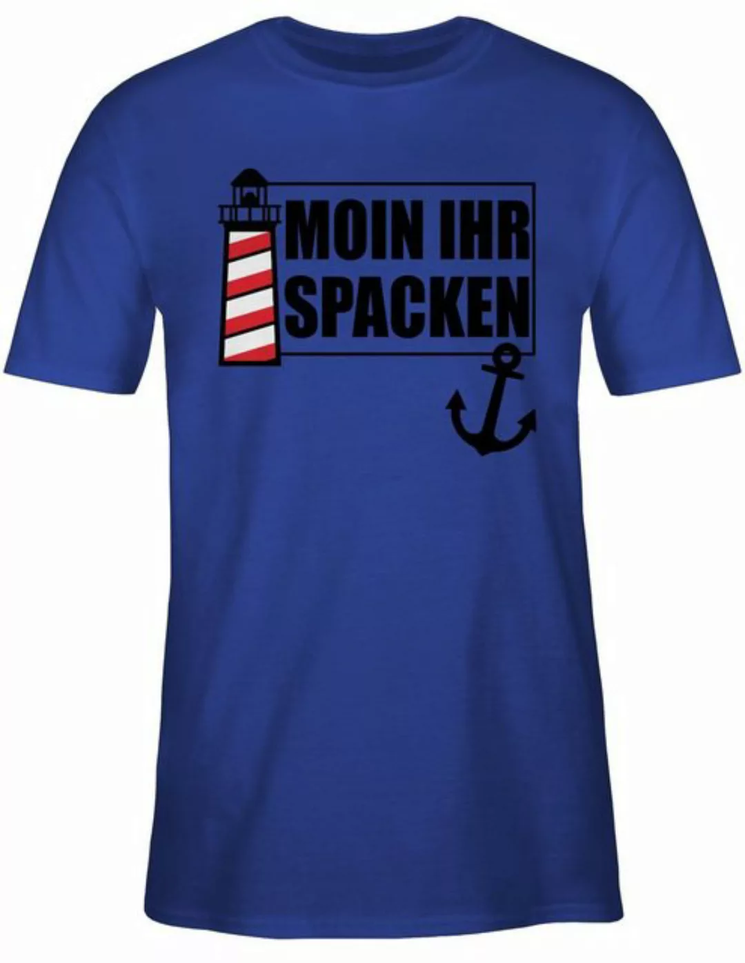 Shirtracer T-Shirt Moin ihr Spacken Leuchtturm Sprüche Statement günstig online kaufen