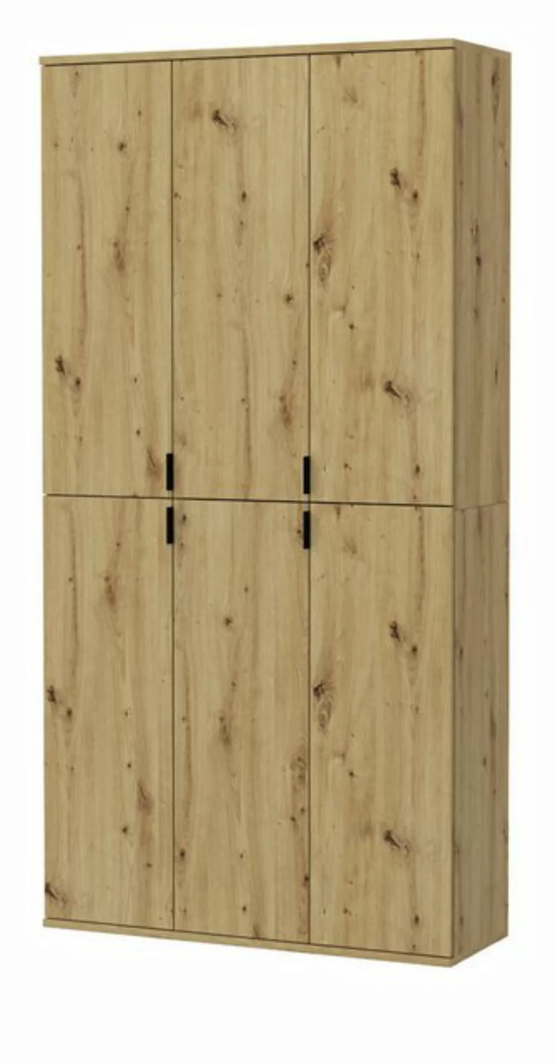 Inn.Furn Garderobenschrank Line-Up (Schuhschrank in Eiche Artisan, 91 x 193 günstig online kaufen