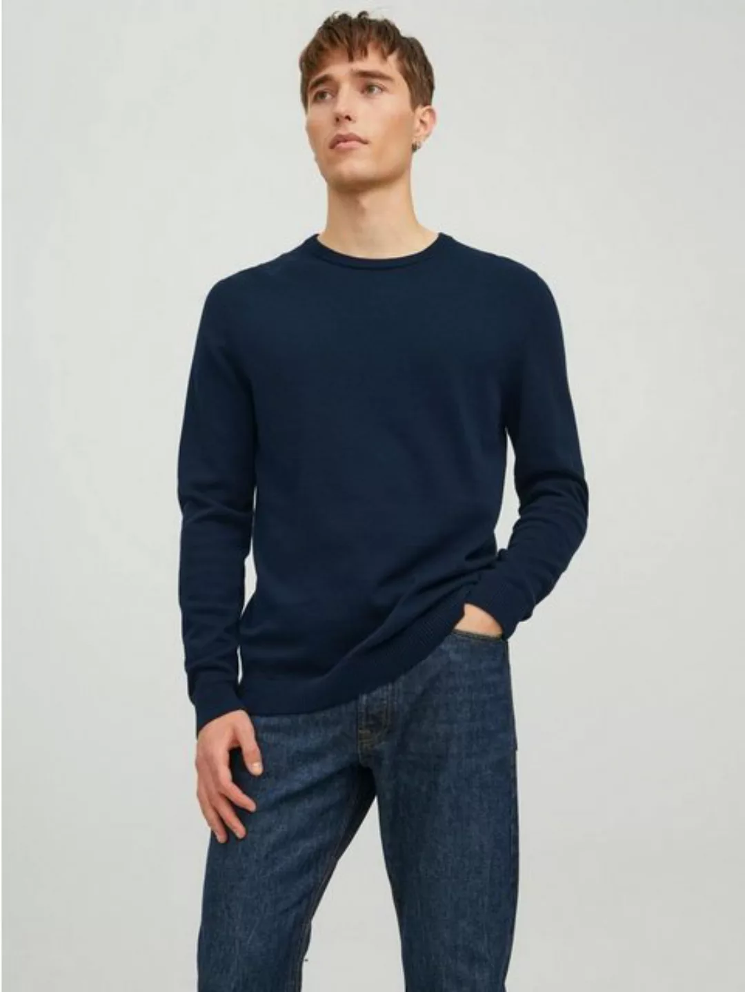 Jack & Jones Herren Pullover JJEBASIC KNIT CREW NECK günstig online kaufen