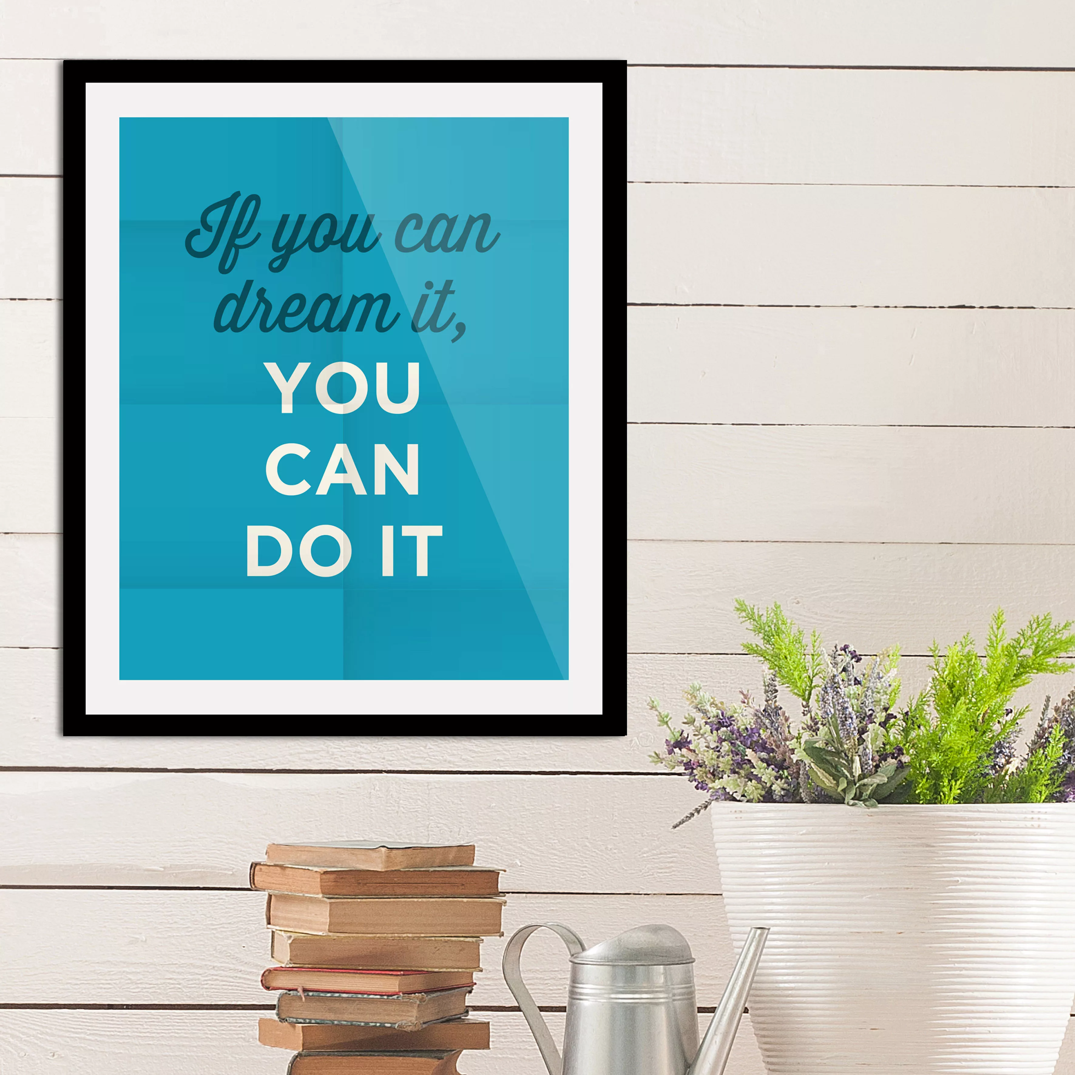 queence Bild "You can do it", Schriftzüge, (1 St.), gerahmt günstig online kaufen