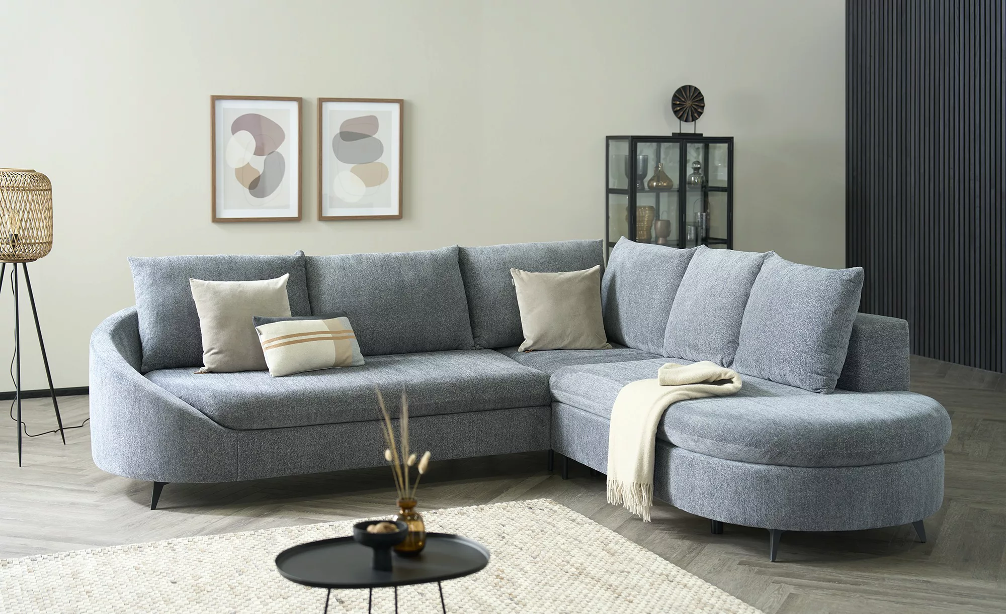 smart Ecksofa   Felicia ¦ grau ¦ Maße (cm): B: 294 H: 97 T: 258 Polstermöbe günstig online kaufen