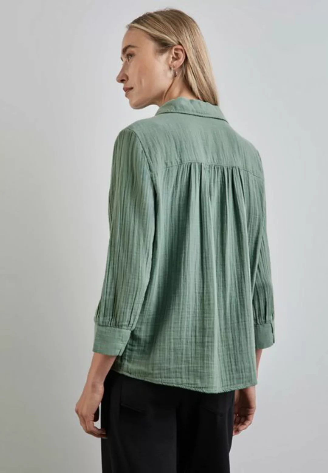 STREET ONE Klassische Bluse Street One Musselin Bluse in Seafoam Green (1-t günstig online kaufen