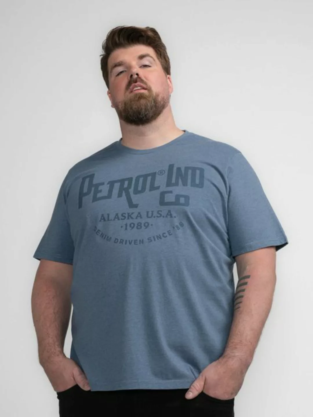 Petrol Industries T-Shirt T-Shirt mit Aufdruck in Plus Size Suka günstig online kaufen