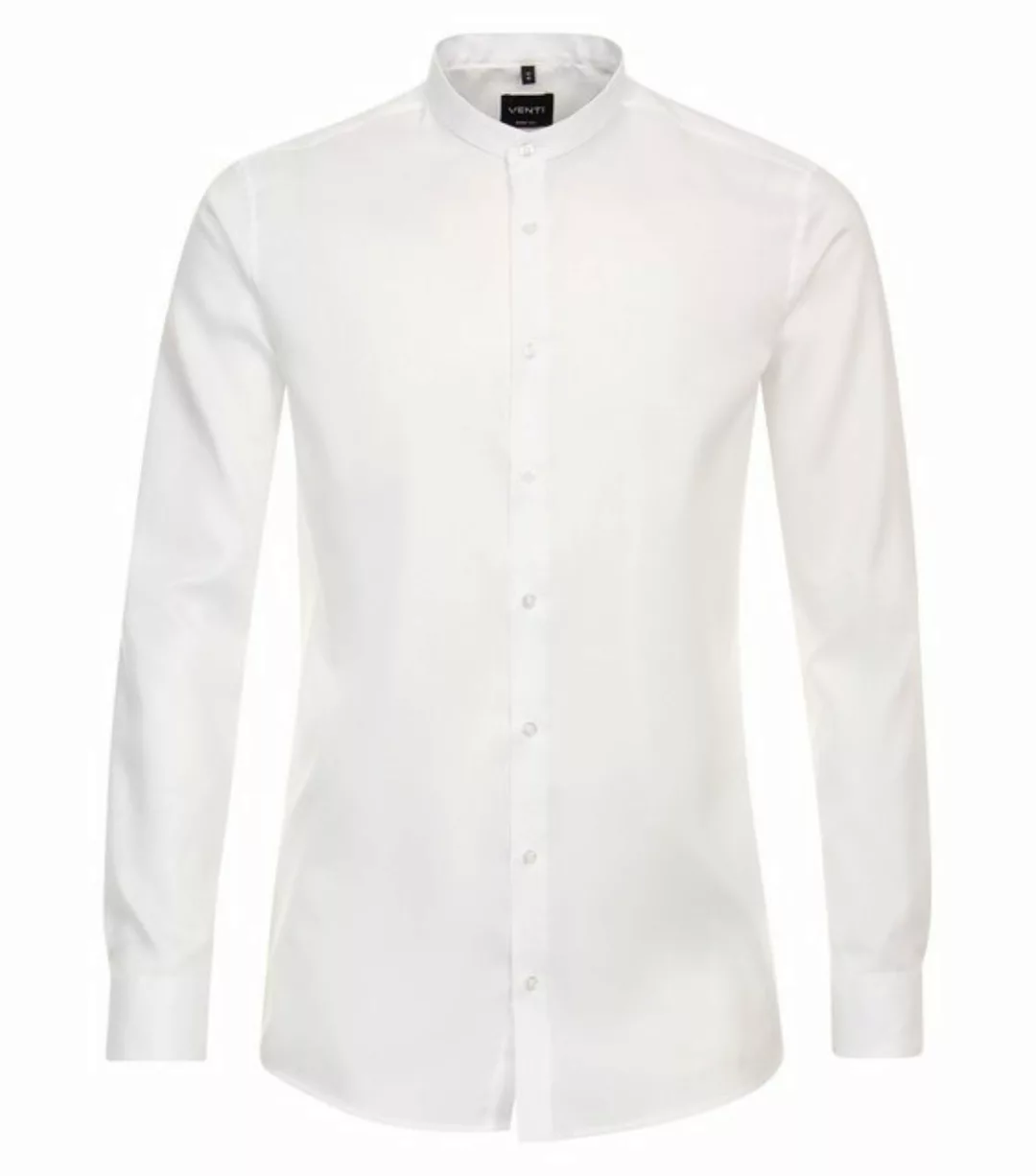 VENTI Businesshemd Businesshemd - Body Fit - Langarm - Stehkragen - Weiß günstig online kaufen