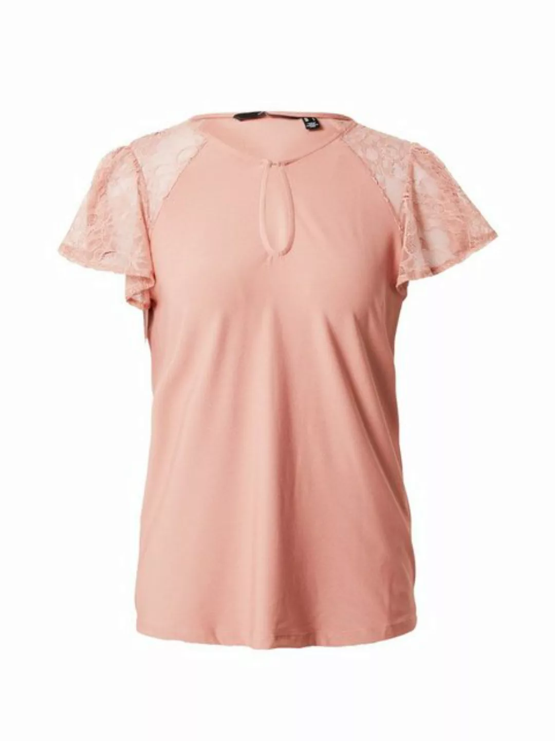 Vero Moda Kurzarmbluse MILLA (1-tlg) Spitze, Cut-Outs, Volant, Drapiert/ger günstig online kaufen