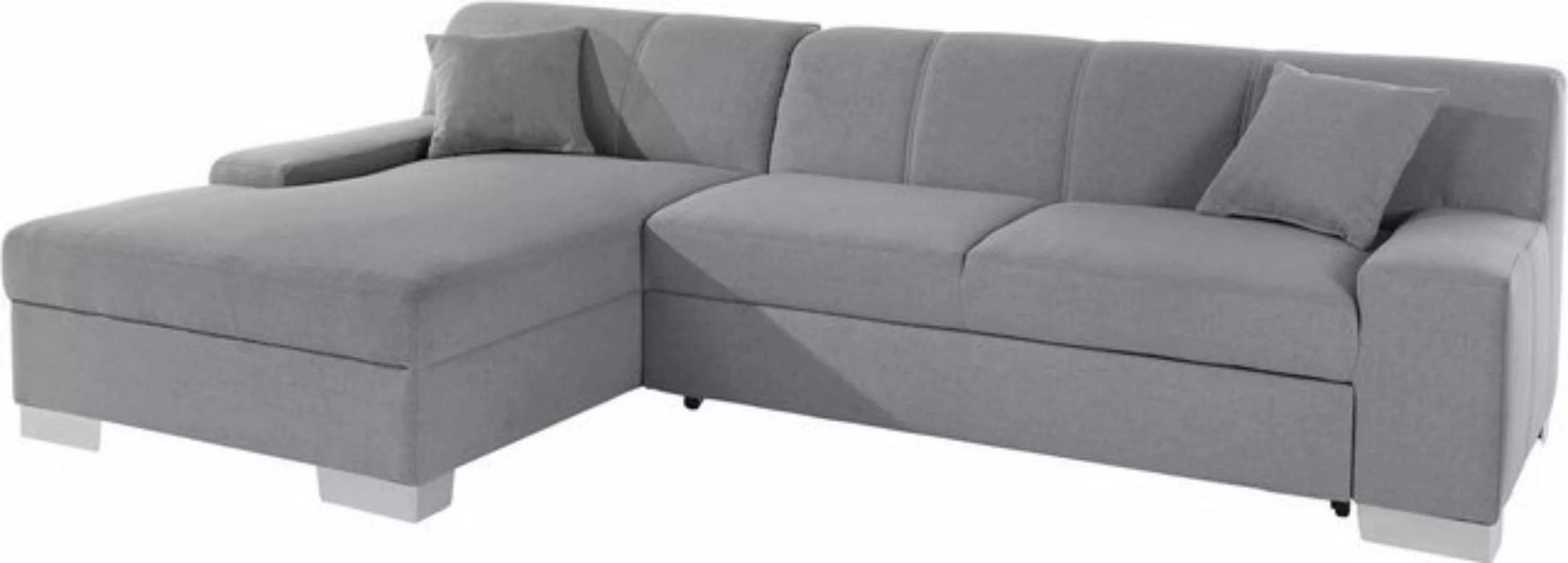 DOMO collection Ecksofa "Bero L-Form", wahlweise mit Bettfunktion günstig online kaufen