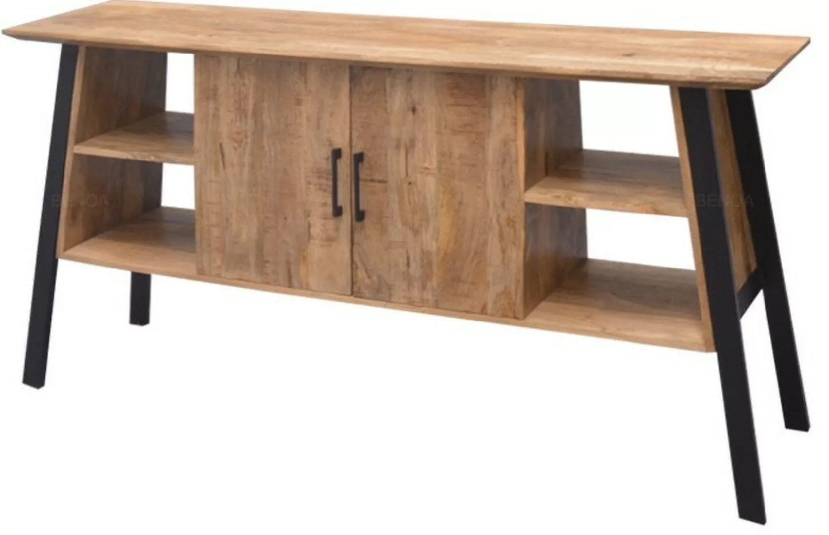 Konsolentisch Sideboard Anrichte Metall Massiv Mangoholz Industrial Loft günstig online kaufen