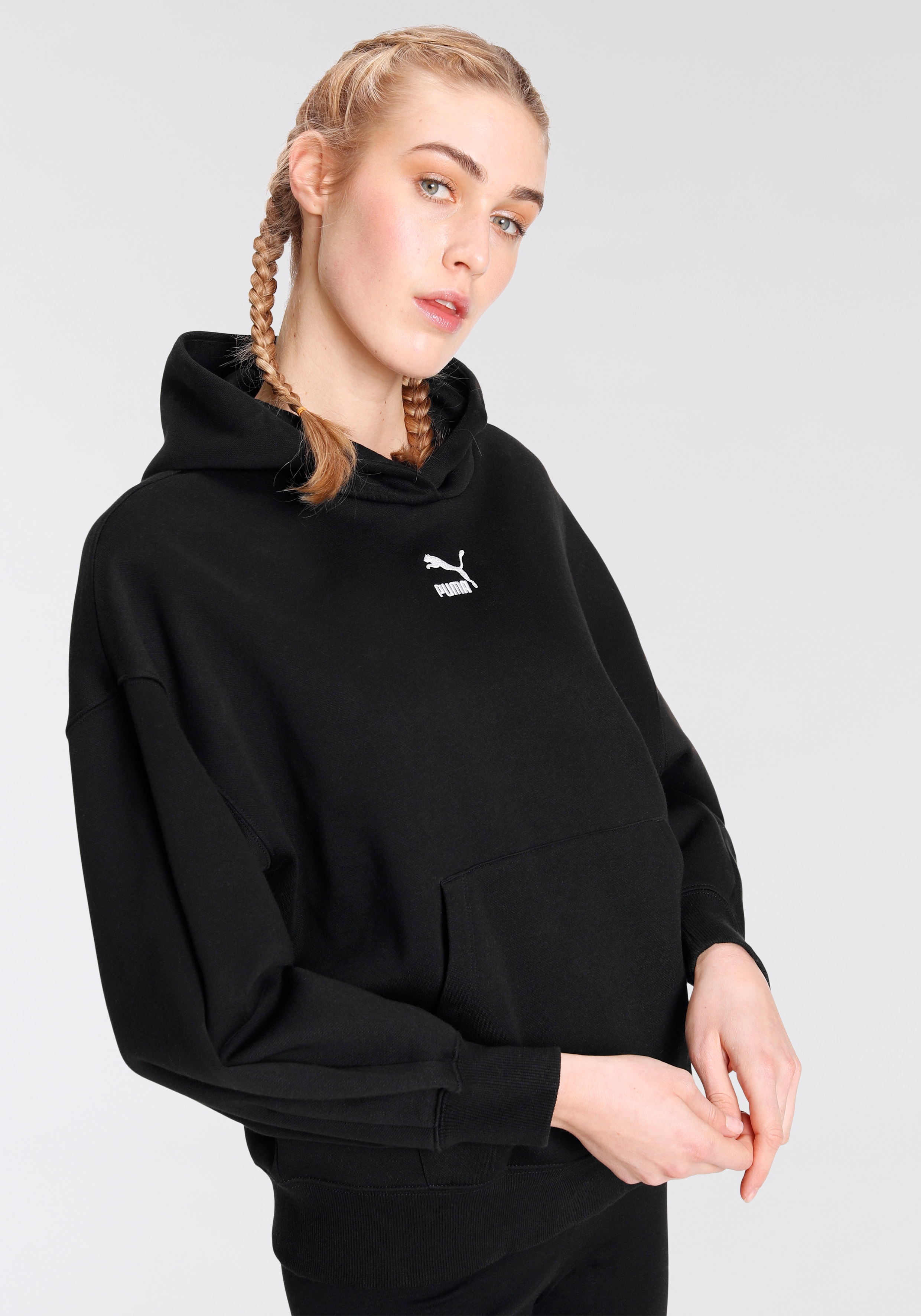 PUMA Kapuzensweatshirt "Classics Oversized Hoodie FL" günstig online kaufen