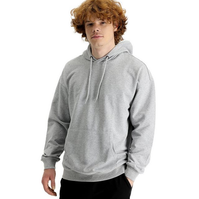 KIGILI Sweatshirt KIGILI Herren Kapuzen-Sweatshirt mit Taschen, Langarm, Re günstig online kaufen