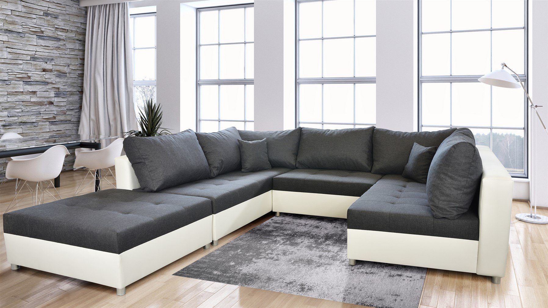 Fun Möbel Wohnlandschaft Sofa ANDRO mit günstig online kaufen