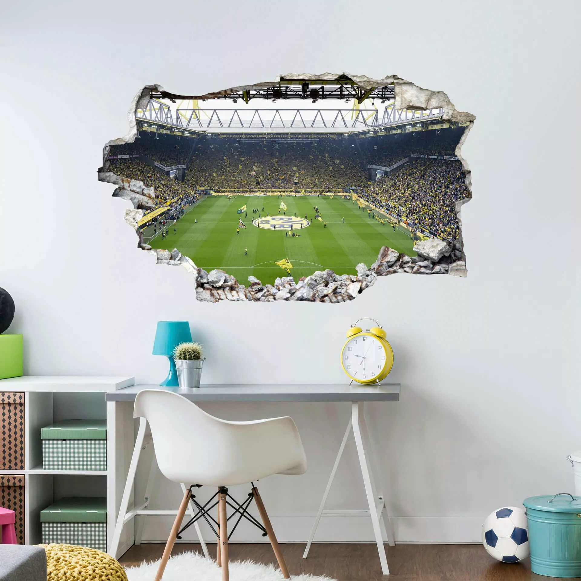 Wall-Art Wandtattoo »BVB Fan Choreo Borussia Dortmund«, selbstklebend, entf günstig online kaufen