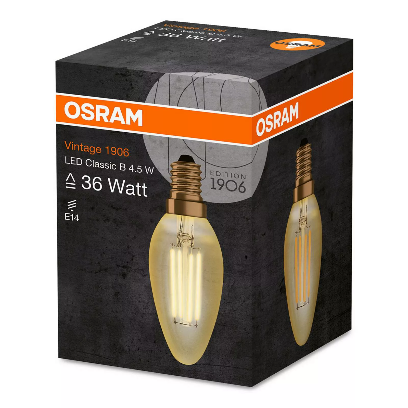 OSRAM LED-Kerze E14 4W Vintage Filament 824gold günstig online kaufen