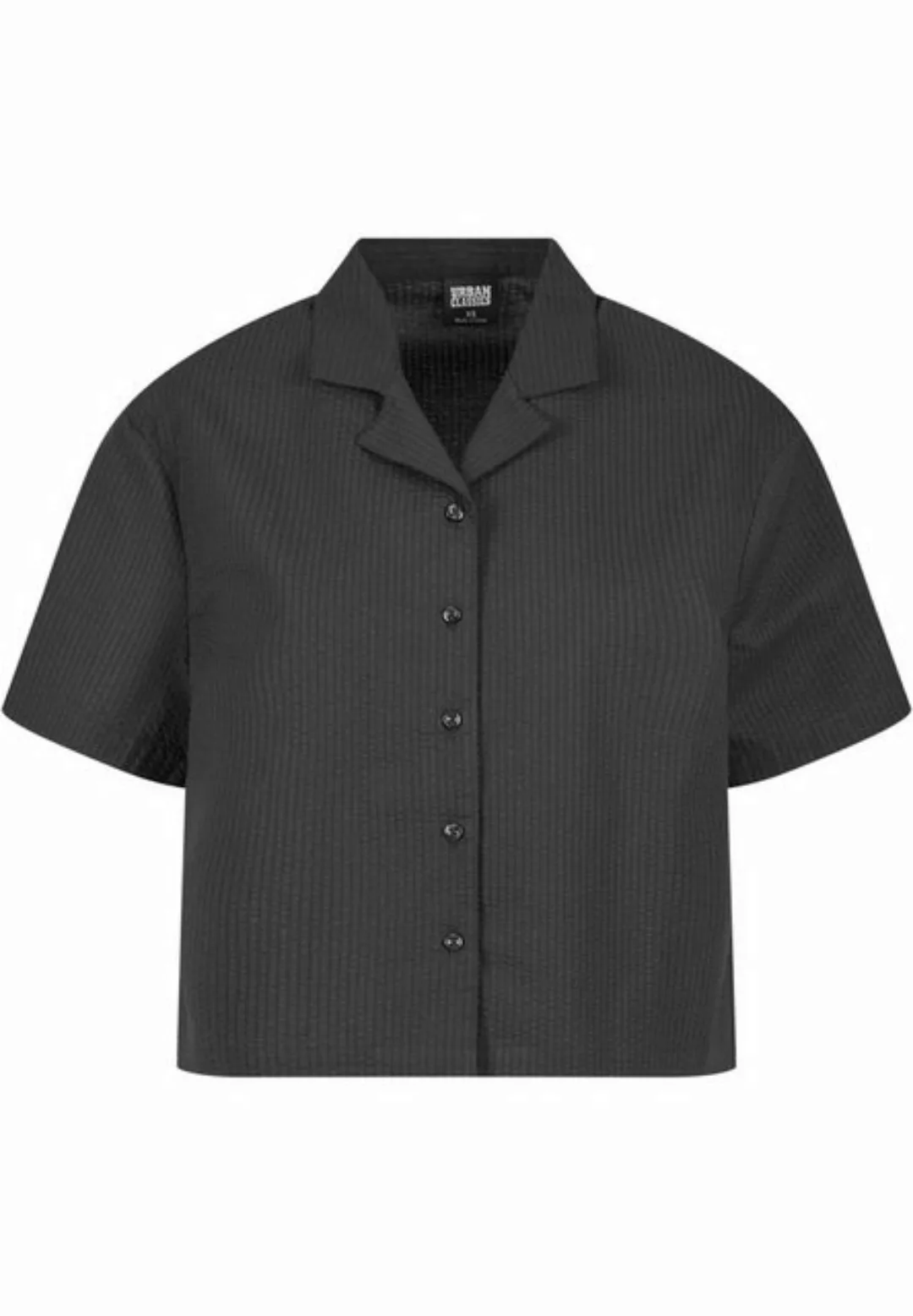 URBAN CLASSICS Langarmhemd Urban Classics Damen Ladies Seersucker Shirt günstig online kaufen