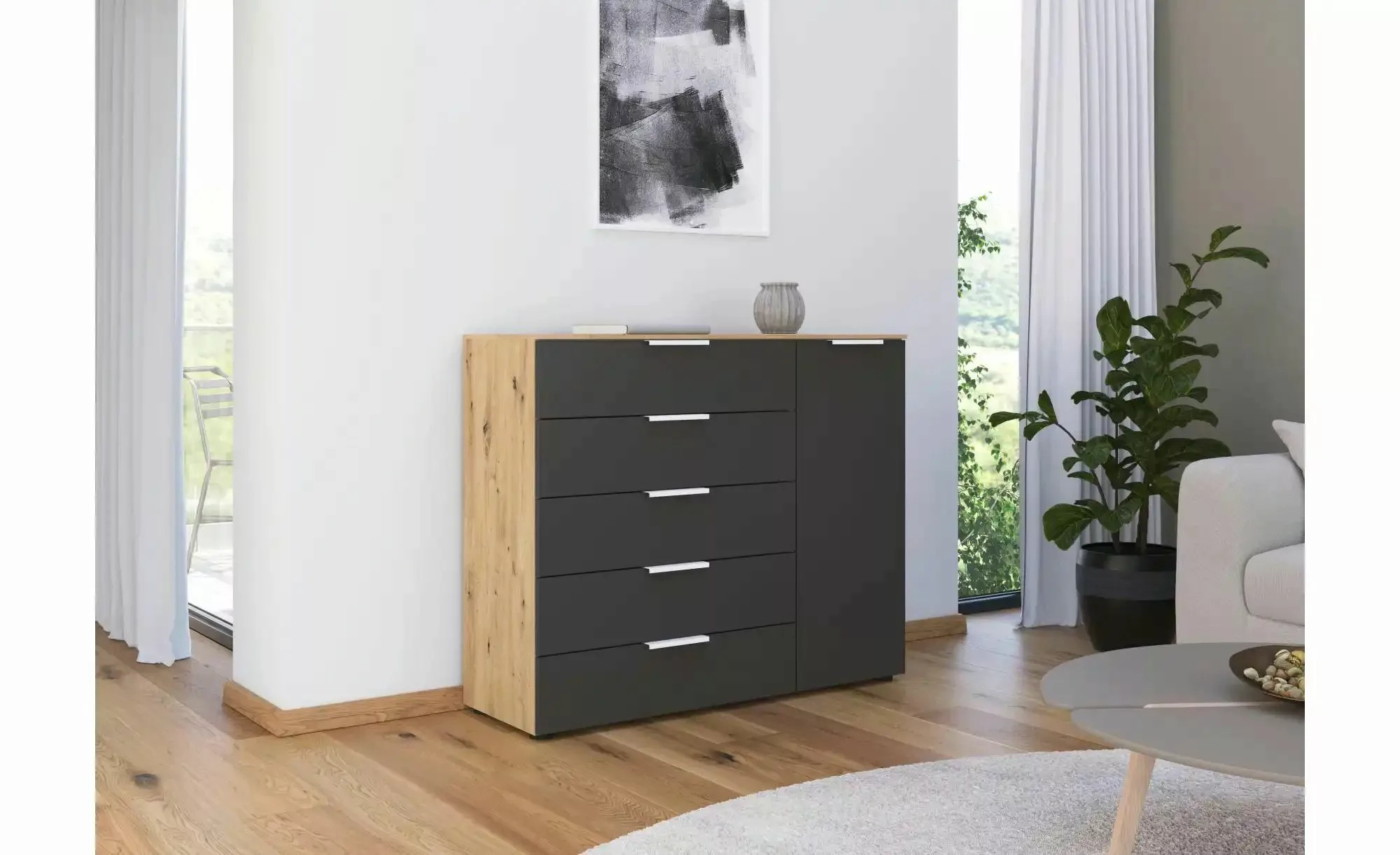 Sideboard   ¦ holzfarben ¦ Maße (cm): B: 120 H: 100 Kommoden & Sideboards > günstig online kaufen