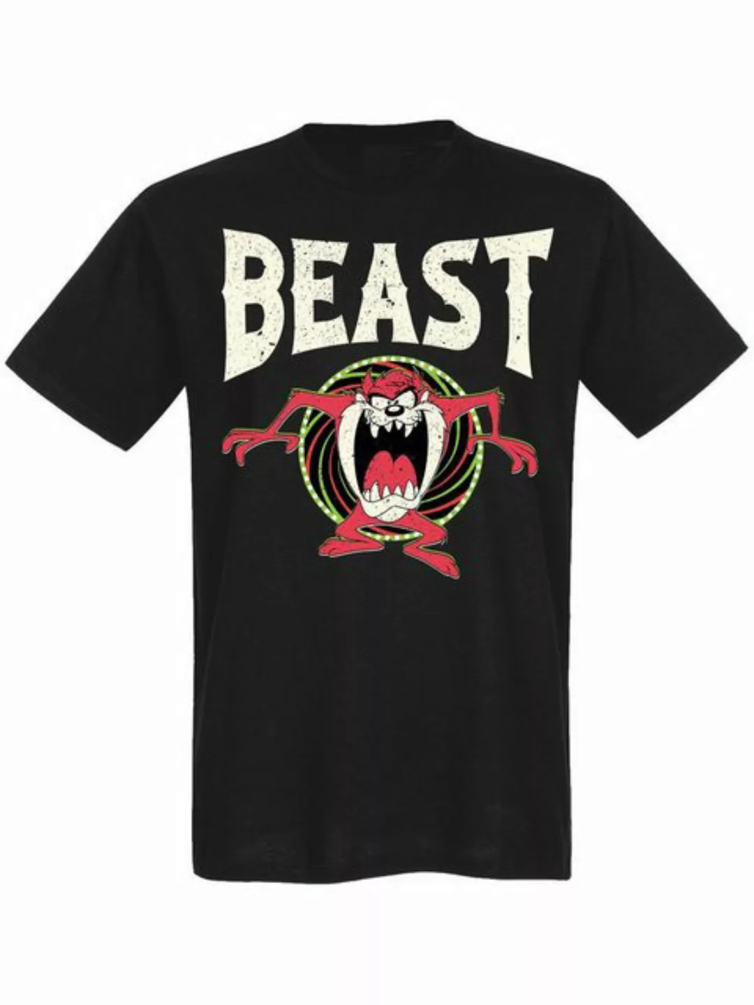 Looney Tunes Taz Beast Herren T-Shirt schwarz günstig online kaufen