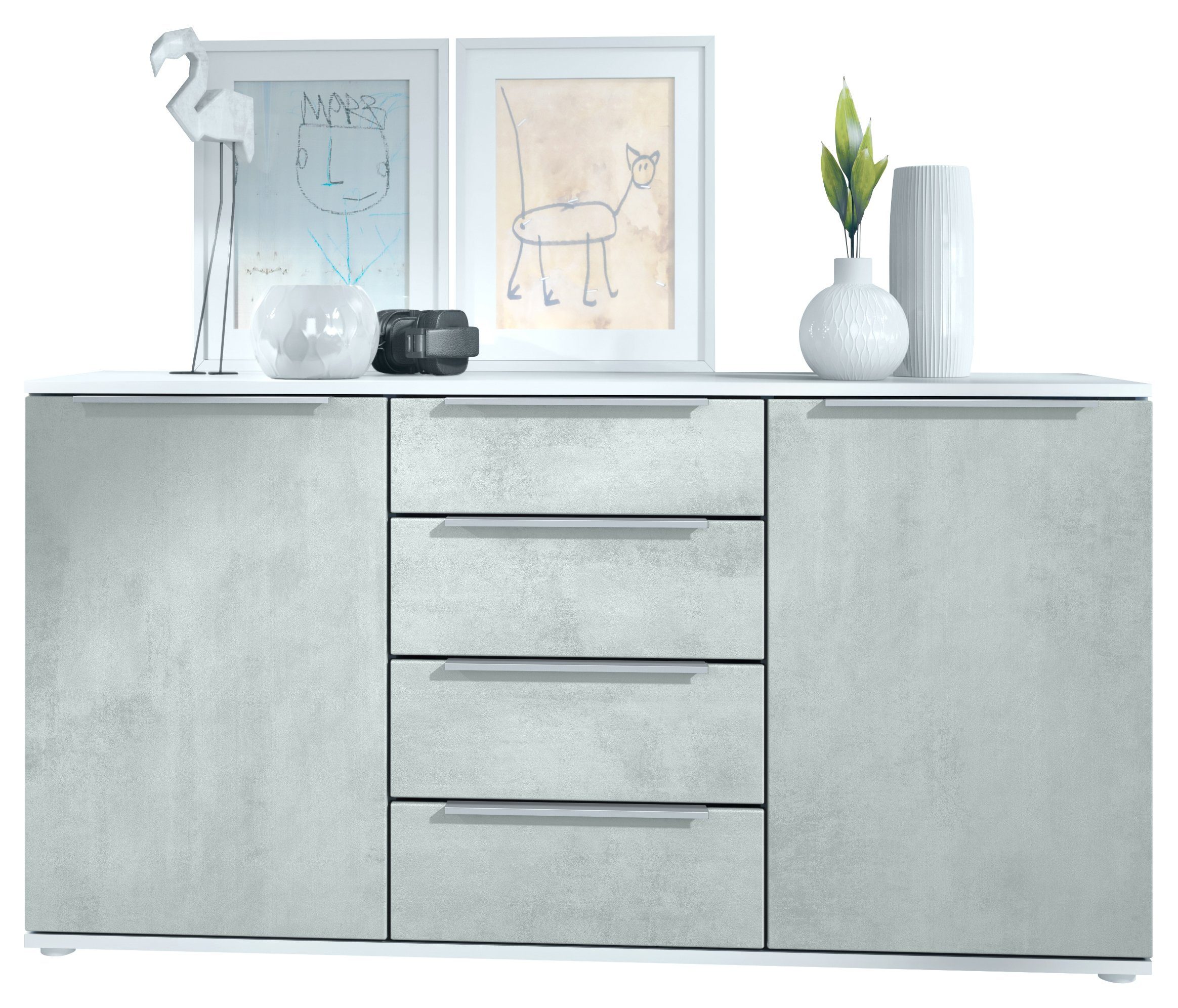 Vladon Sideboard Linio V1 (Anrichte, mit günstig online kaufen
