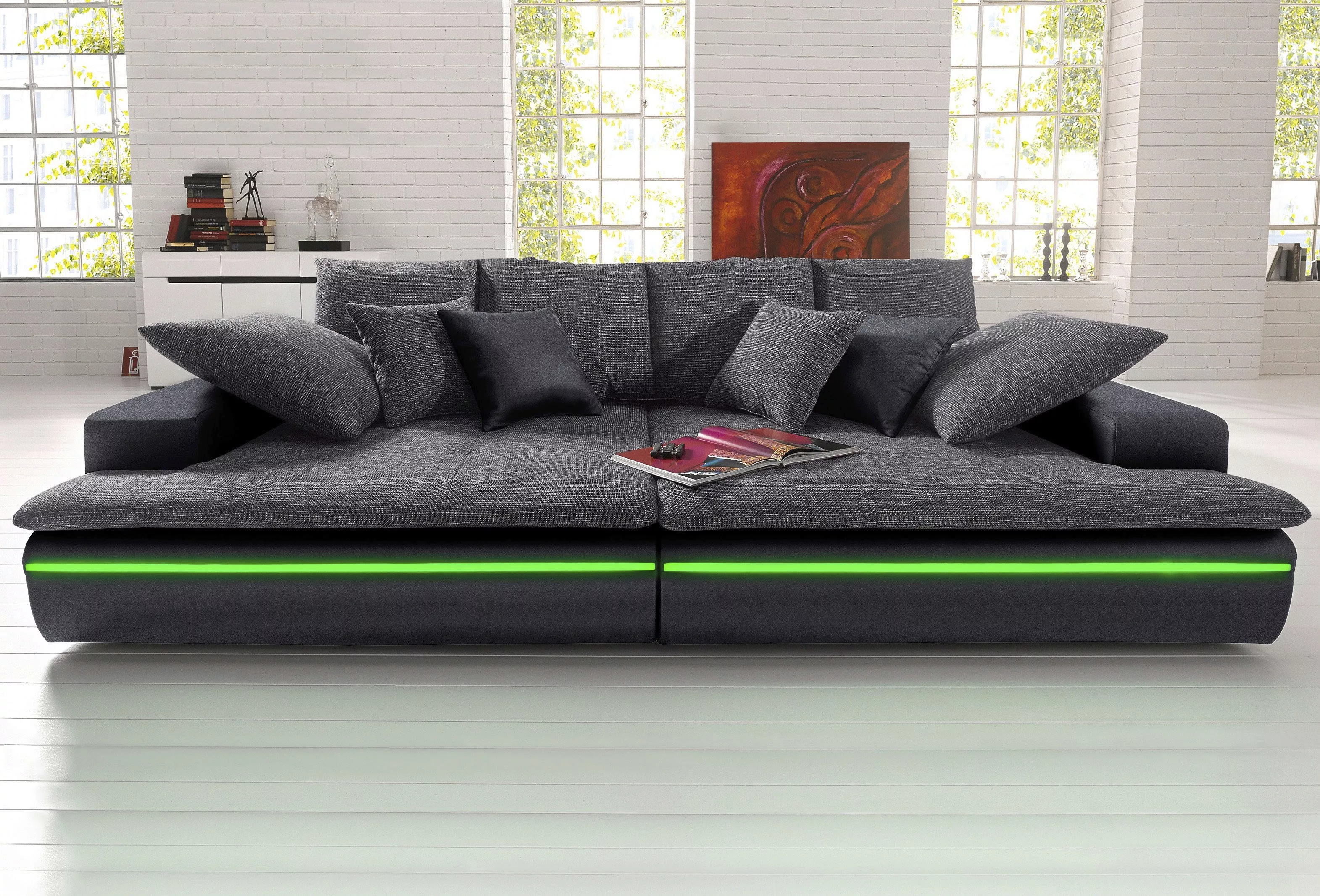 Mr. Couch Big-Sofa Haiti, wahlweise mit RGB-Beleuchtung günstig online kaufen