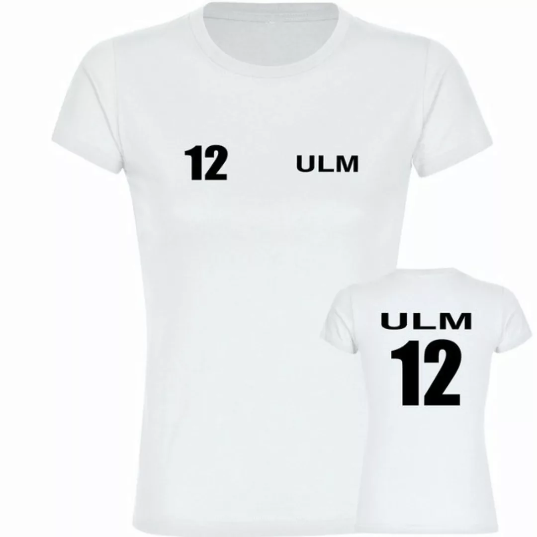 multifanshop T-Shirt Damen Ulm - Trikot Nummer 12 - Frauen günstig online kaufen