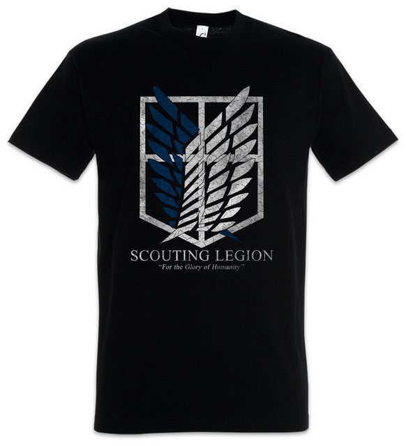 Urban Backwoods Print-Shirt Scouting Legion Herren T-Shirt Attack On Logo S günstig online kaufen