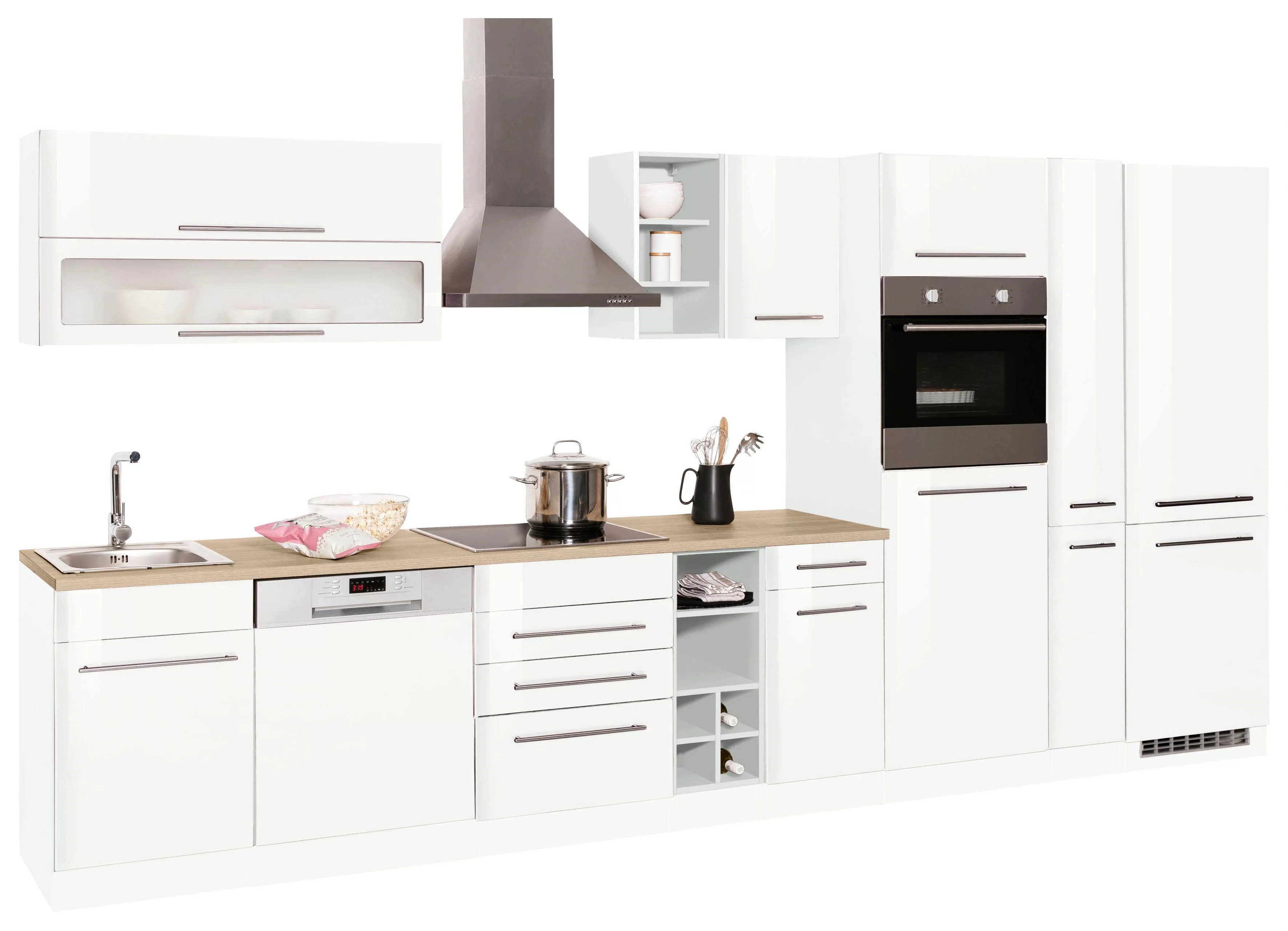 HELD MÖBEL Küchenzeile "Eton", mit E-Geräten, Breite 390 cm günstig online kaufen