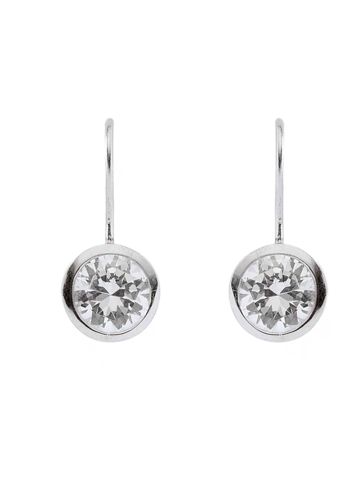 Adelia´s Paar Ohrhänger "925 Silber Ohrringe Ohrhänger Ø 9,8 mm", mit Zirko günstig online kaufen