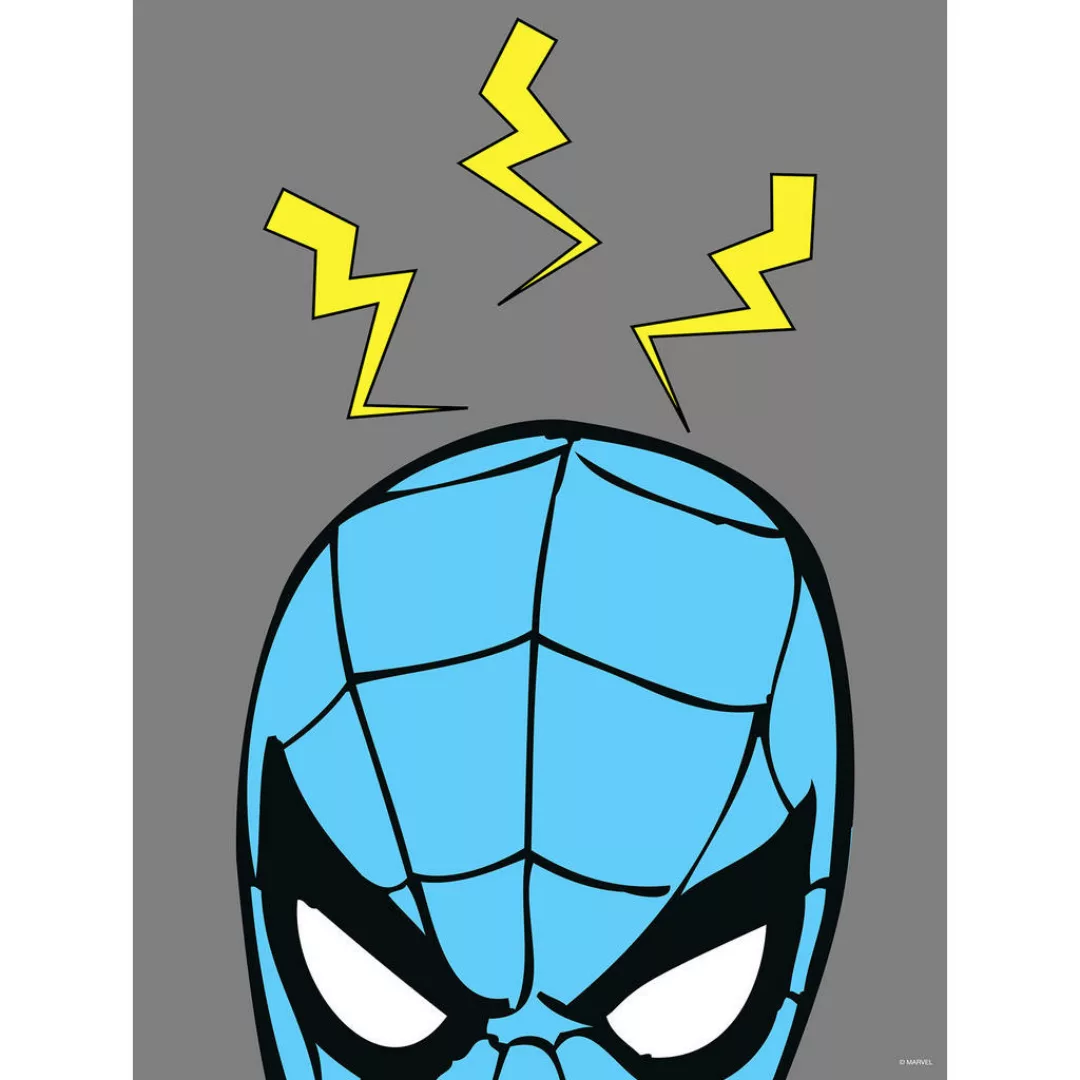 Komar Poster Spider-Man Blau und Grau 30 cm x 40 cm 612846 günstig online kaufen